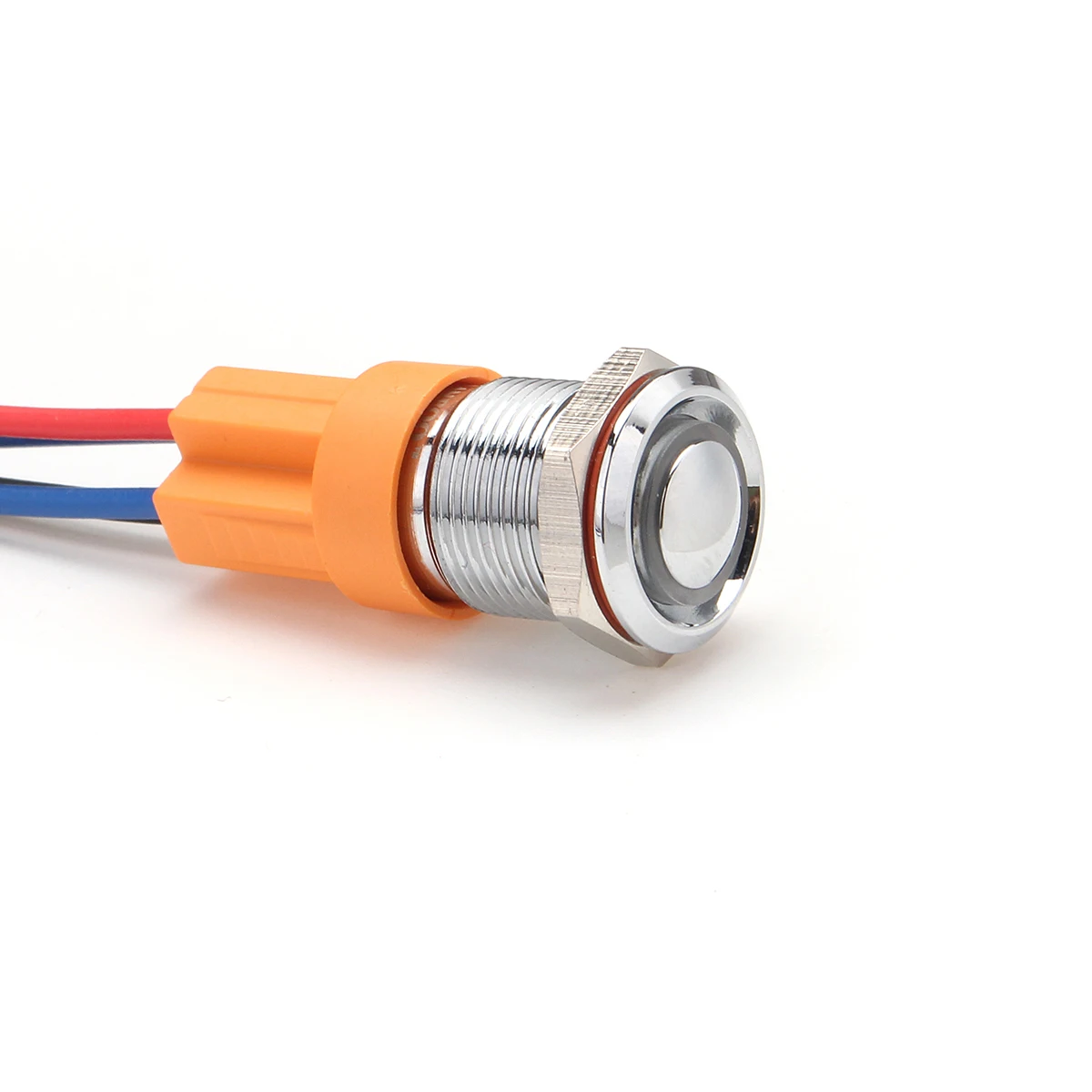 12 V-24 V 4Pin с бистабильным самоблокирующимся переключателем 12 мм металлический вкл/выкл светодиодная Кнопка рычаг управления для мотоцикла переключатель Водонепроницаемый