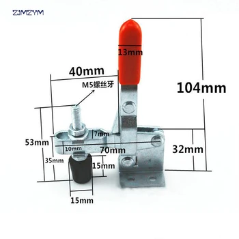 

High quality 102B 100Kg Holding Capacity Vertical Type Flanged Base Straight Handle Quick Hand Tool Toggle Clamp