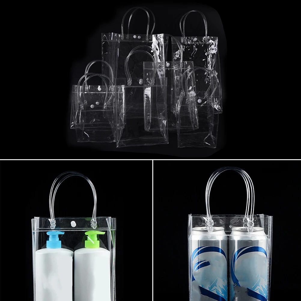 Portable10 Sizes Clear Transparent Waterproof Plastic PVC Travel
