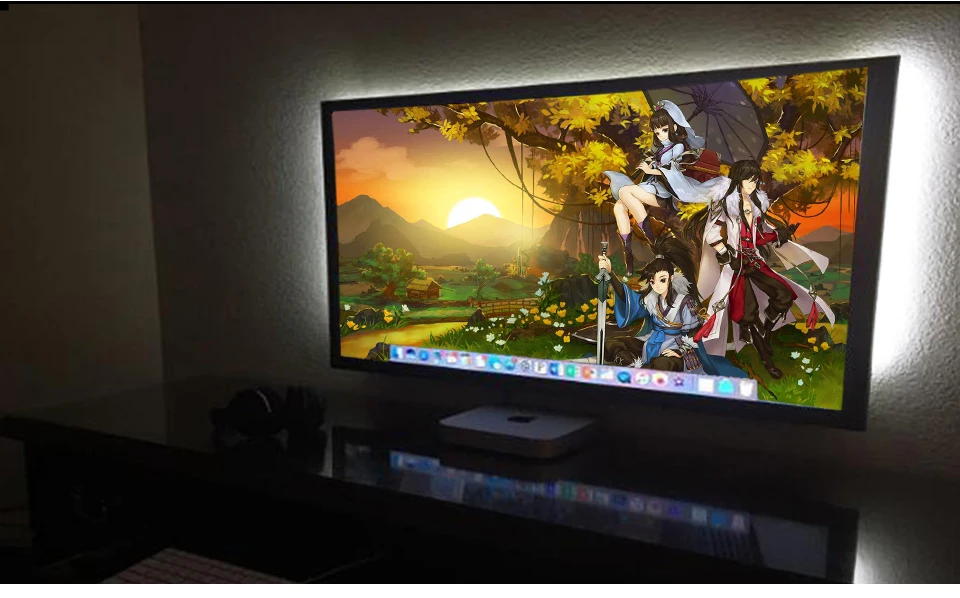 USB LED Strip lamp 2835SMD DC5V Flexible LED light Tape Ribbon 1M 2M 3M 4M 5M HDTV TV Desktop Screen Background Bias lighting (9)