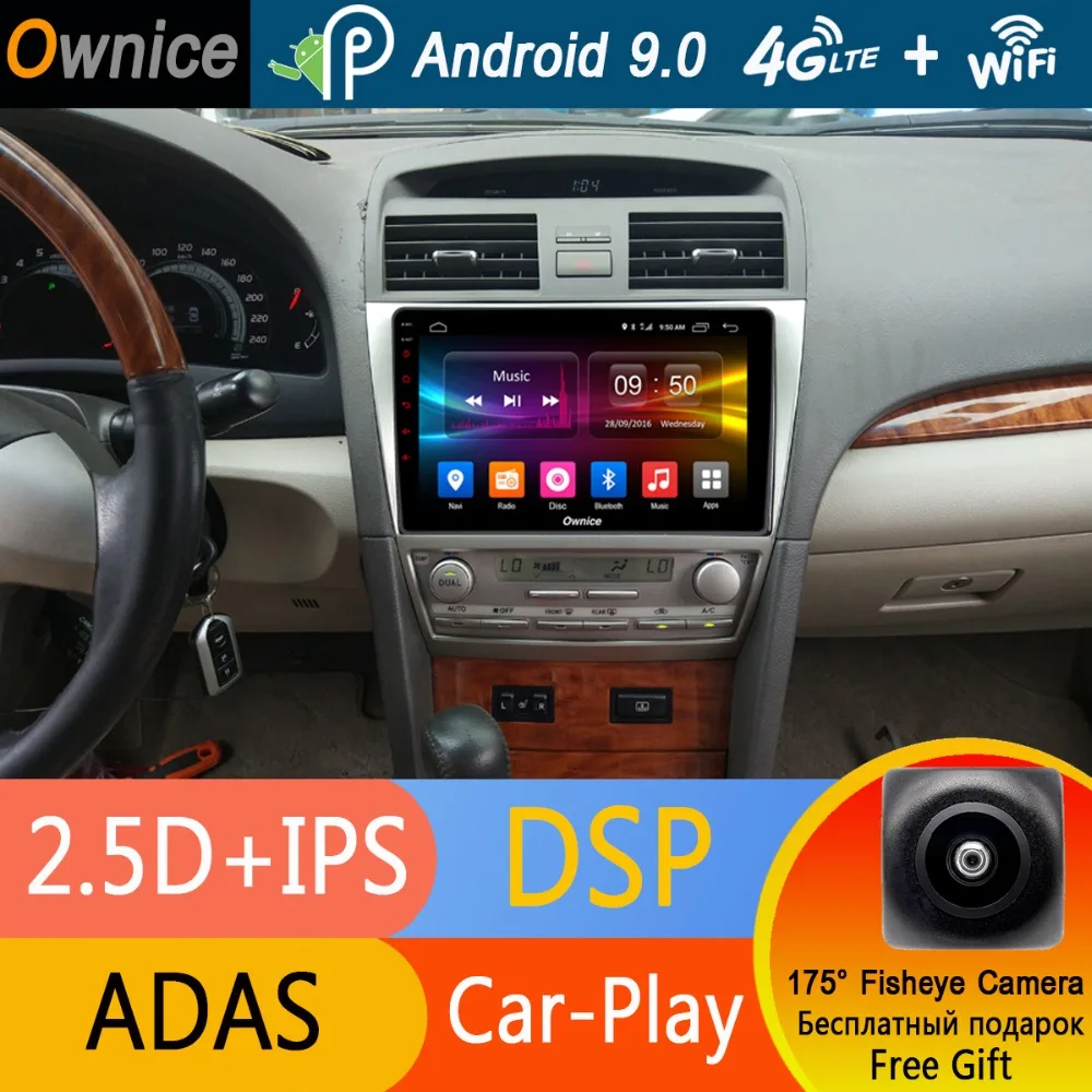 Cheap 10.1" IPS Octa 4GB RAM+32GB ROM Core Android 9.0 For Toyota Camry 2007-2011/2013 Car Radio Player GPS DSP CarPlay DVD 4G LTE 1