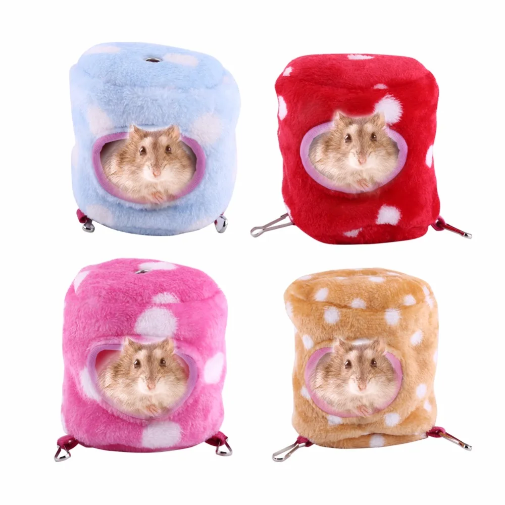 4Colors Pet Nest Flannel Warm House Hamster Mouse Rat Squirrel Small