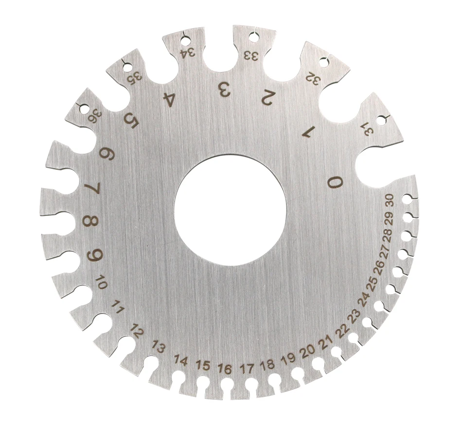 

Welding tools Stainless Steel Wire Gauge Weld Diameter Gauge Welding Inspection Inch Measuring Gauges fpr Measurement Tool