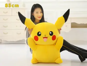 

stuffed plush toy cartoon pikachu plush toy soft doll throw pillow Christmas gift b0797