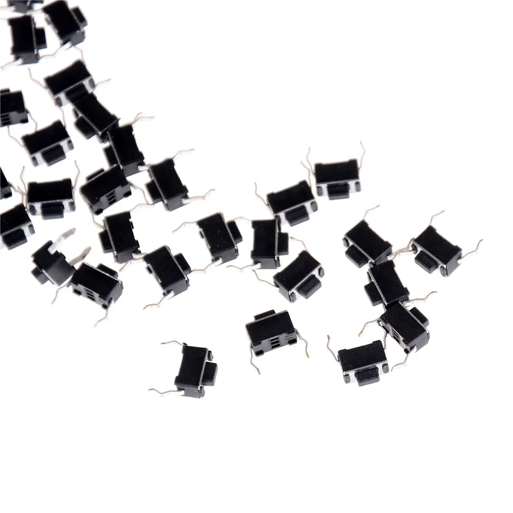 30 шт. 2 Pin DIP светильник Touch 3*6*4 3 мм клавишная панель PCB мгновенный тактильный Такт