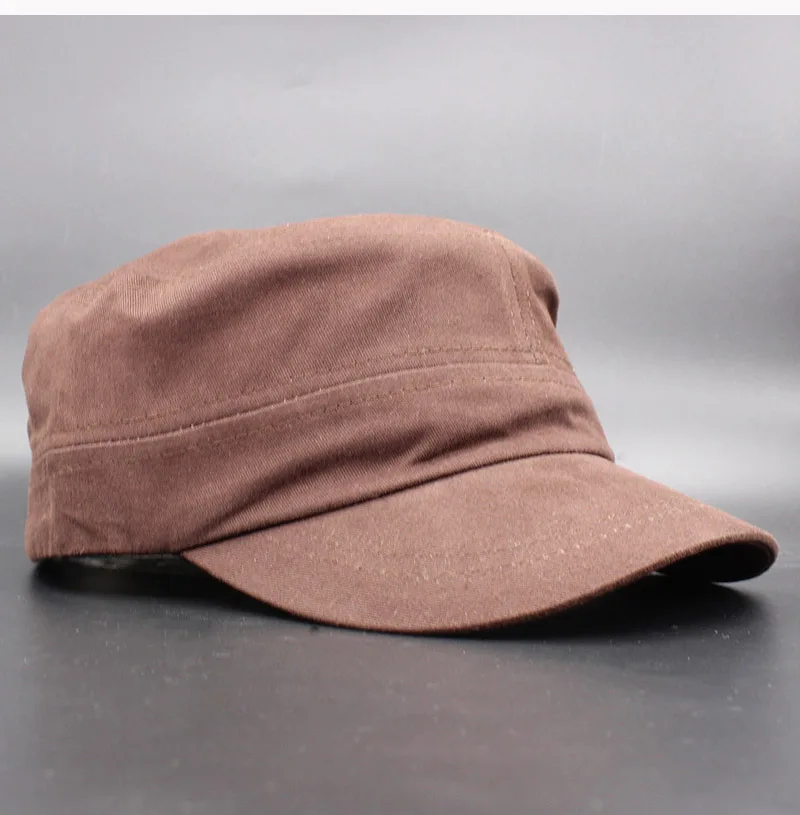 Одноцветное Для мужчин военная шляпа взрослой моды лето-осень бренд классический Винтаж Регулируемый гладкая Кепка для Для женщин AD105