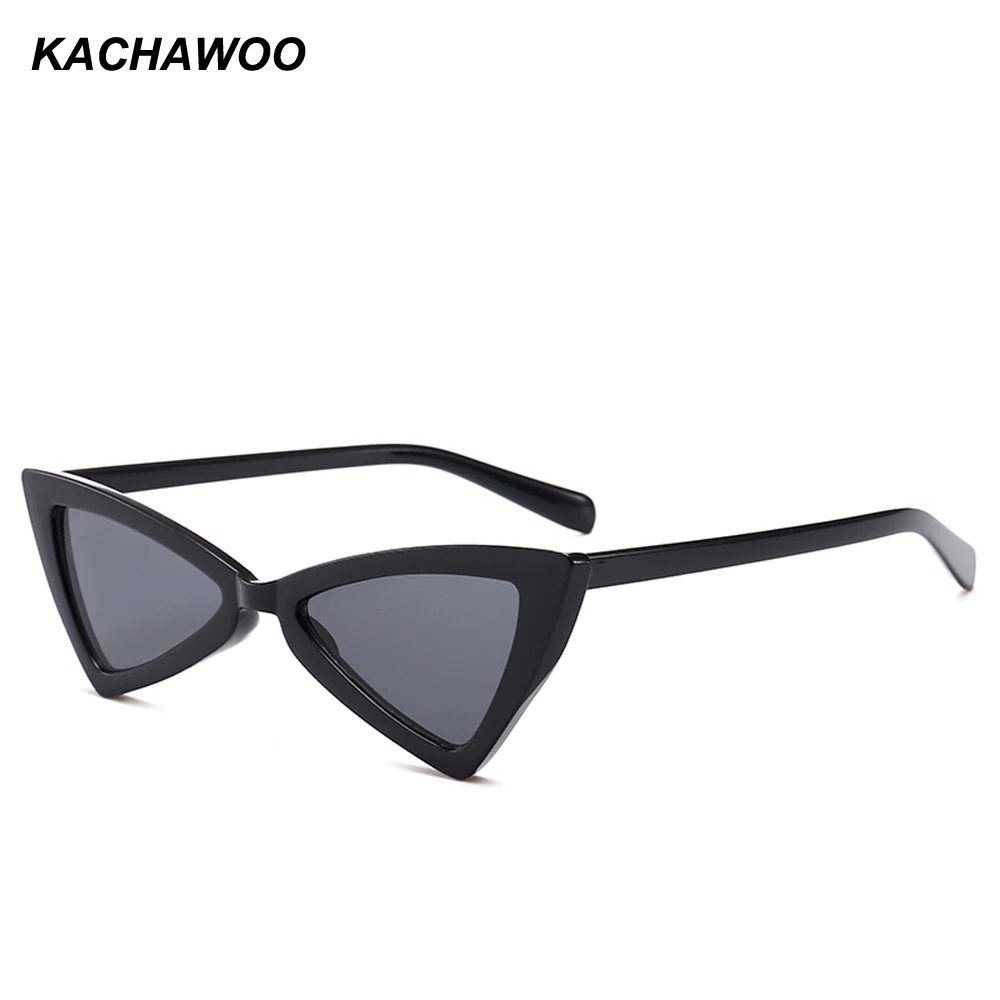 Kachawoo кошачий глаз треугольные солнечные очки Бабочка винтажные черные