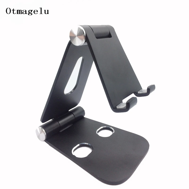 Mobile Phone Holder Stand Tablet Stand Dual Foldable Aluminium Alloy Metal Universal Holder For iPhone Samsung Phone For ipad