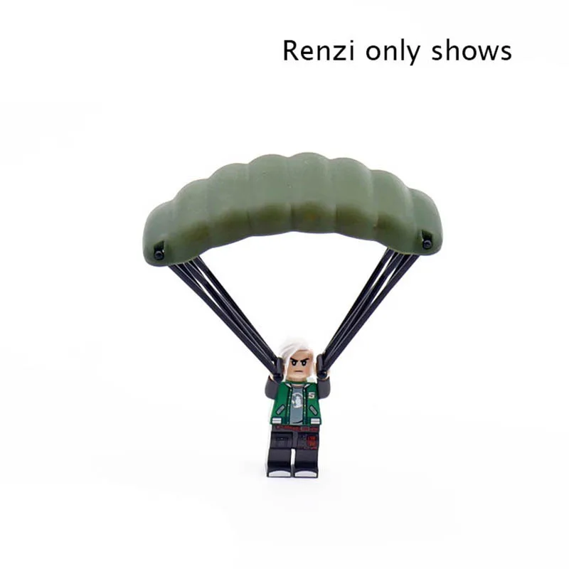 Single Sale Plastic Parachute  Weapon Military Figures Parts Accessories Camo Suit Compatible Legoing Building Blocks Toys 