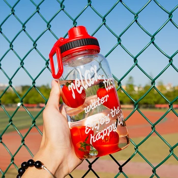 

RUIDA 750ml 1000ml Single layer glass borosilicate portable water bottle creative gift bottle ST035