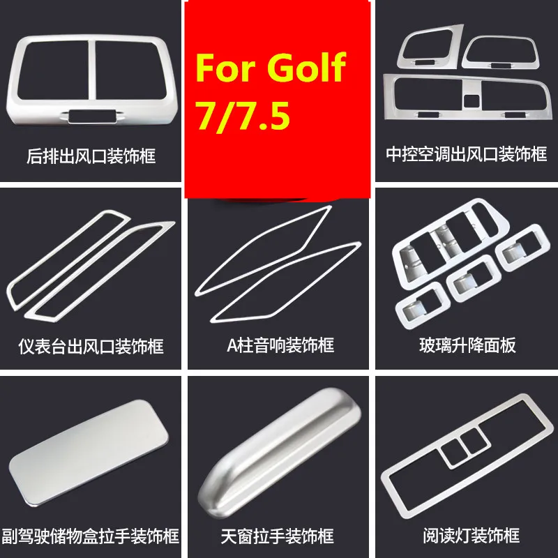 

Window Switch Air Outlet /Reading Light /Armrest Frame Cover For Volkswagen Golf 7/7.5/Rline AA370