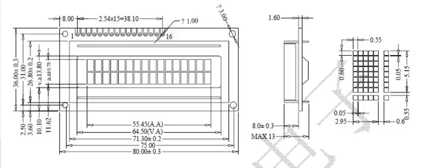 SMR1602-A черный экран 1602A точечно-матричный экран ЖК-дисплей модуль 5V 3,3 V черного цвета на каблуках высотой 5 вариантов цвета параллельный порт ЖК-дисплей 1602