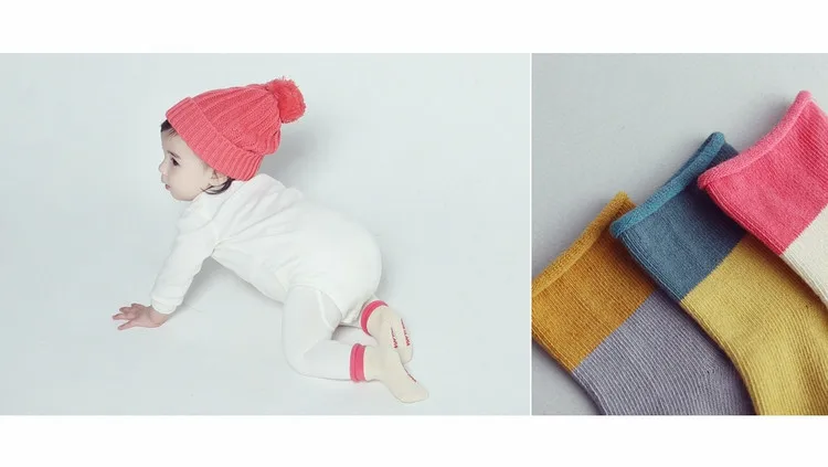 [Bosudhsou.] C36# зима теплая Творческий сплошной Детские Носки новорожденных для маленьких девочек носки для мальчиков От 0 до 4 лет Детская Костюмы