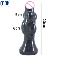 FAAK Big Anal Plug Soft Flexible Anal Dildo Large Butt Plug Anal Sex Toys for Woman and Men