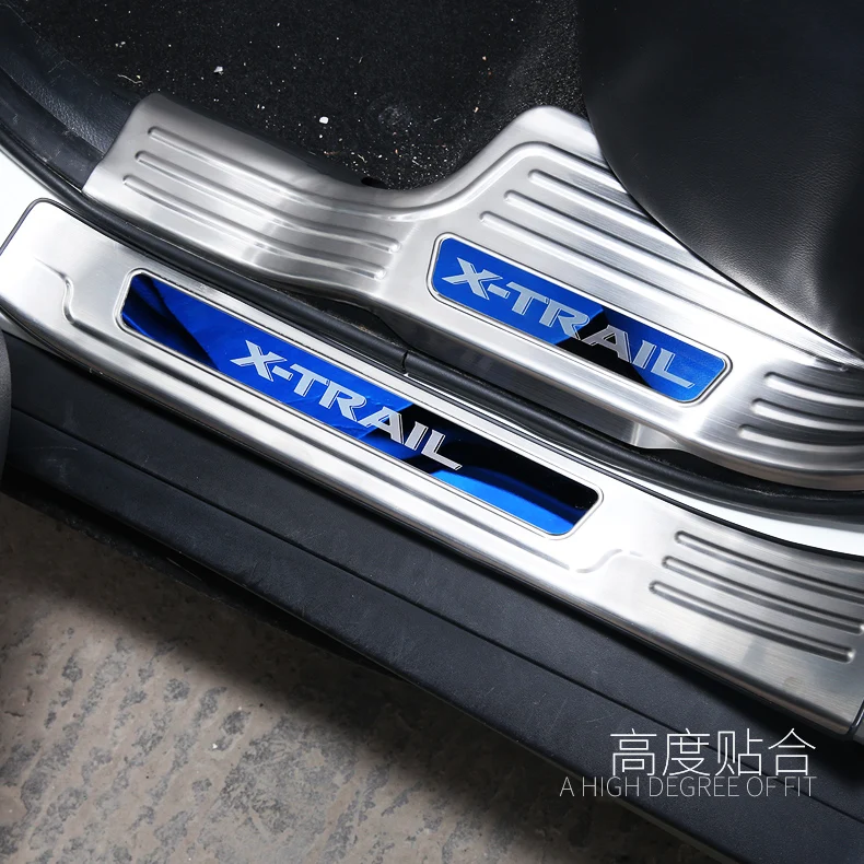 Для Nissan X-Trail X Trail T32- высококачественная нержавеющая сталь накладка протектора для багажника Накладка/порог дверь порог