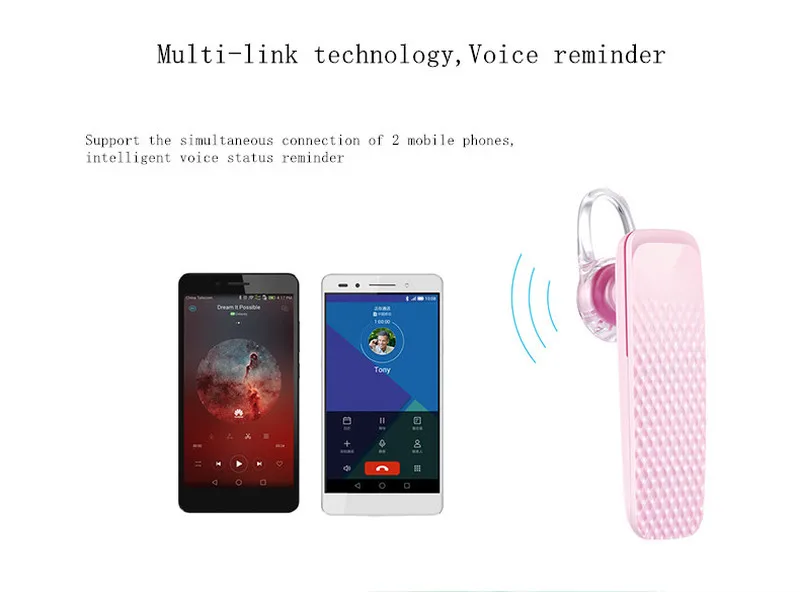 Оригинальные Bluetooth наушники Huawei honor AM04S встроенный микрофон гарнитура Handfree для V10 9