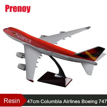 

47cm Boeing 747 Columbia Airlines Airplane Model Resin B747 Avianca Airways Airbus Model Creative Avianca Plane Aircraft Model