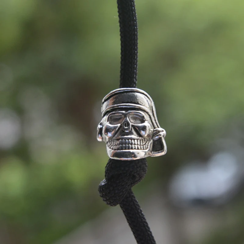 10psc/lot Keychain Ring Buckle outdoor paracord accessories Pendant Metal Skull pandora beads Pirate Camping 10psc/lot Keychain Ring Buckle outdoor paracord accessories Pendant Metal Skull pandora beads Pirate Camping
