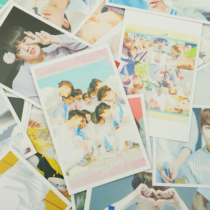 30 шт./компл. Новое поступление K POP SEVENTEEN Ablum LOVE & LETTER LOMO карты Новые Модные