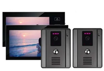 

XinSILu 7" Color LCD Video Door Phone Intercom Kit + 2 Pcs Video Door Phone CMOS Cameras