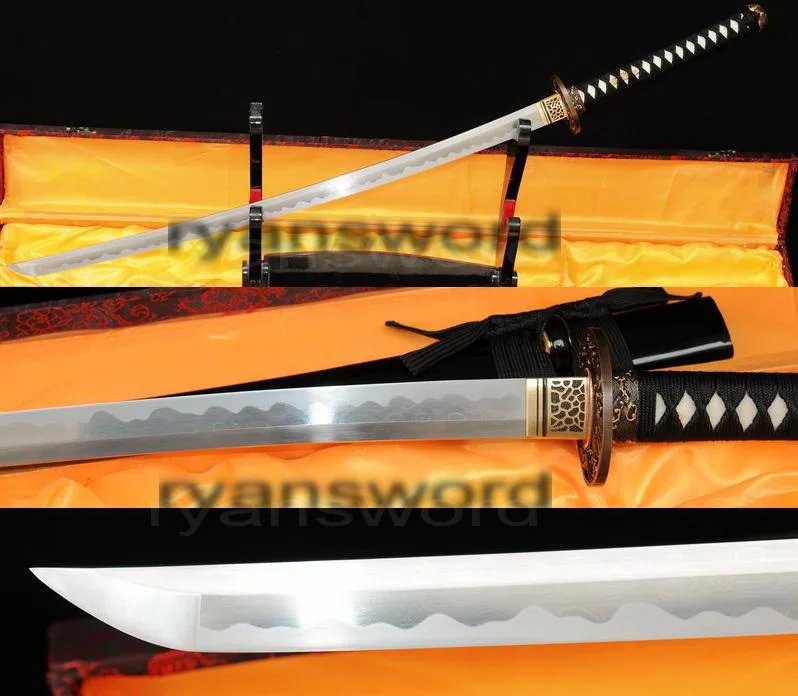 

HIGH QUALITY COMBINED MATERIAL JAPANESE SAMURAI KATANA SWORD SHARP FULL TANG