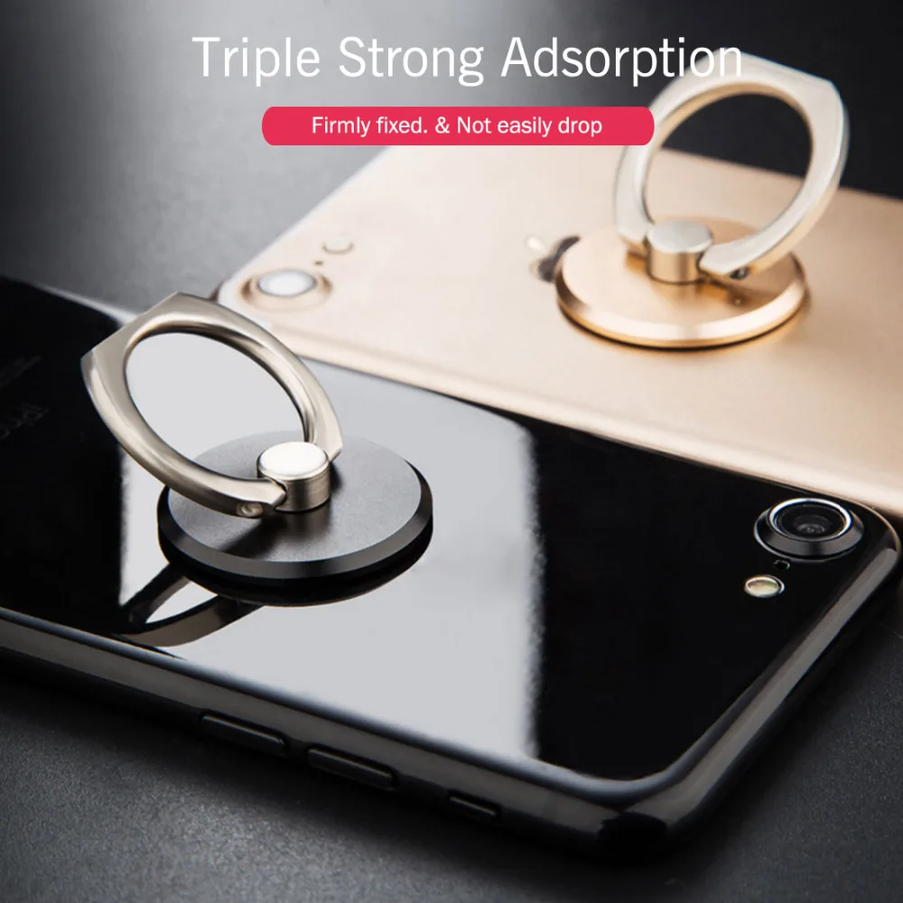 elenxs Creative 360 Degree Circle Holder Finger Ring Mobile Phone Smartphone Stand Holder For iPhone Samsung HUAWEI Smart Phones