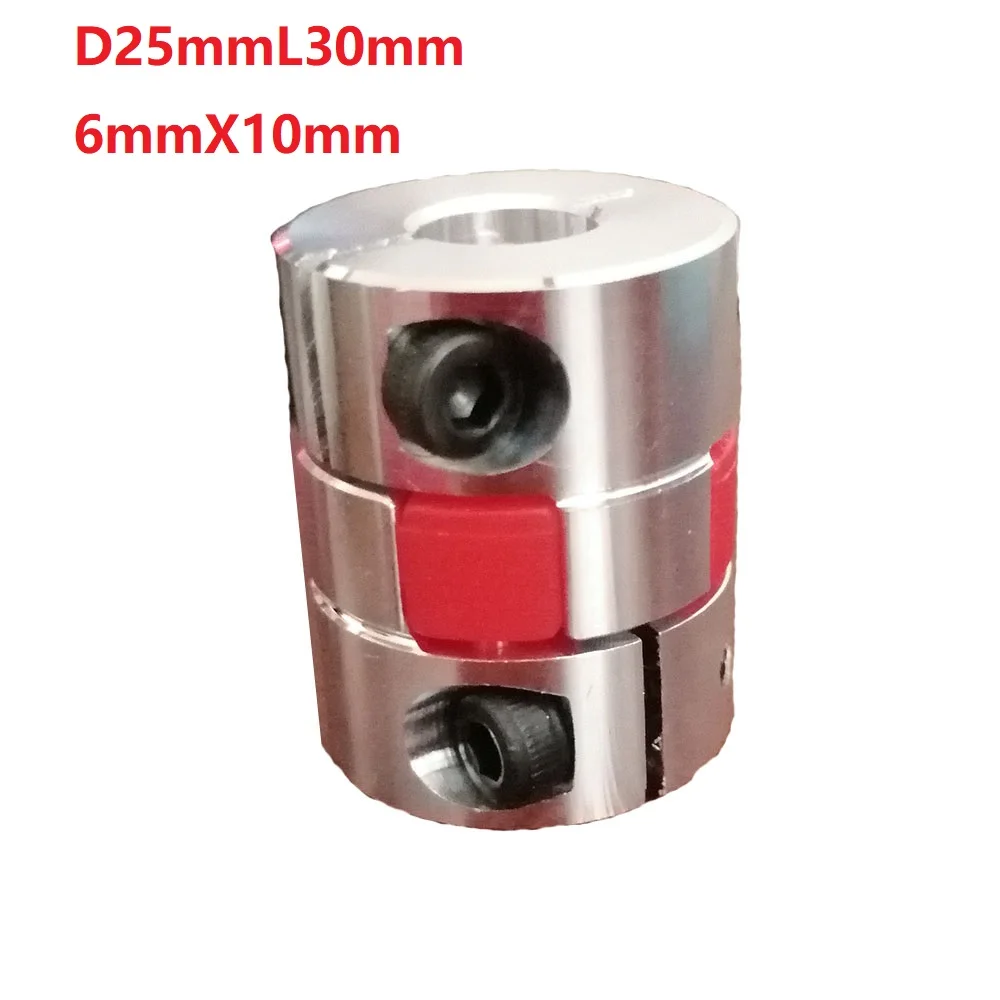 

1pcs 6X10 D25L30 Aluminium Shaft Plum blossom Coupling Motor Connector Flexible shaft