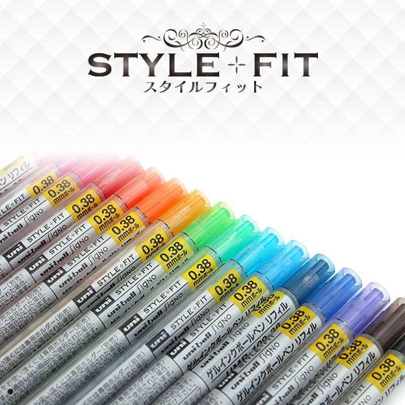

Japan UNI Mitsubishi STYLE FIT Pen The Core UMR-109-38 Color Only Refills 0.38 mm