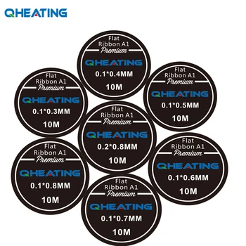 

Qheating Flat A1 heating wire 10m/roll for Electronic Cigarette RDA Resistance Wire DIY Atomizer coil