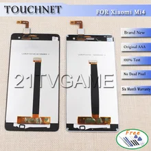 50Pcs/Lot High Quality Repair LCD Display For Xiaomi Mi4 and Touch Screen Digitizer Replacement Smart Cellphone Assembly