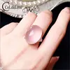 CoLife-bague en Quartz Rose élégante pour fête, 15x20mm, bijou à Quartz naturel, argent Sterling 925 ► Photo 1/6