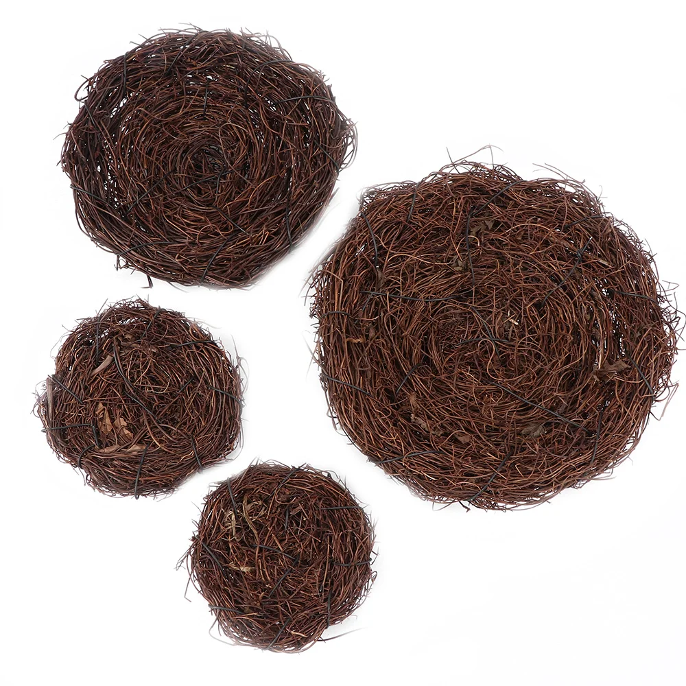 

1pc Fake Bird Nest Bird Cage Home Decoration Prop Creative Marriage Proposal Handicrafts Wedding Photography Props Home Decor