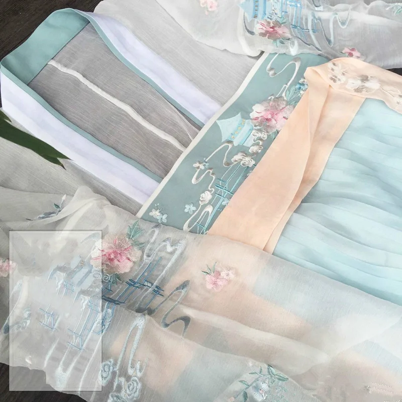 Элегантный Hanfu Для женщин костюм для китайского традиционного танца Костюм сценическая одежда для певцов народное платье Oriental производительность Костюмы DC1812