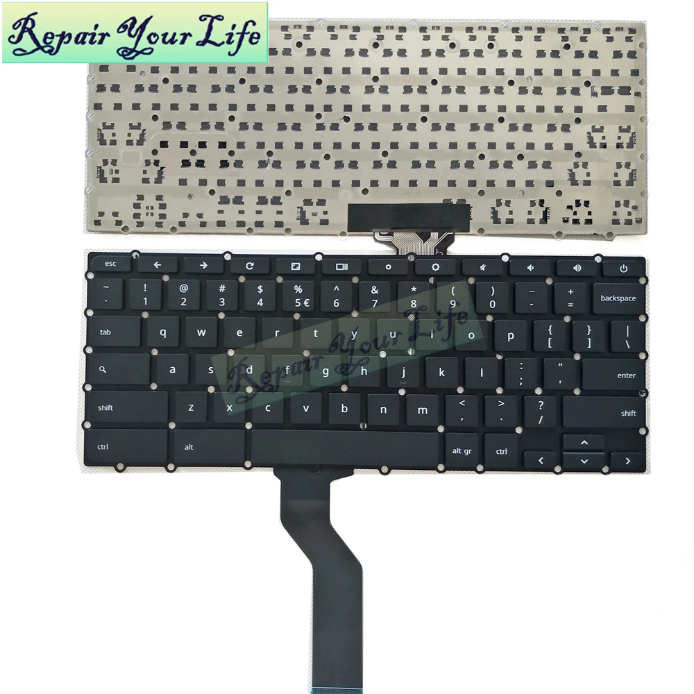 Repair You Life laptop keyboard for Acer Chromebook 15 C910 CB3-431 CB3-531 CB5-571 R13 US Black Keyboard