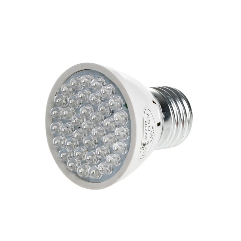Durable 38 LED Light AC 220V 2W E27 Plant Growth Aquarium 640K 5*5.5cm 80LM New -Y103