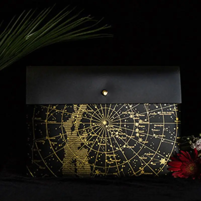Fantasy Star Laser Transparent Pocket PP File Bag Originality Folder School Stationery Case Pouch Student Gifts