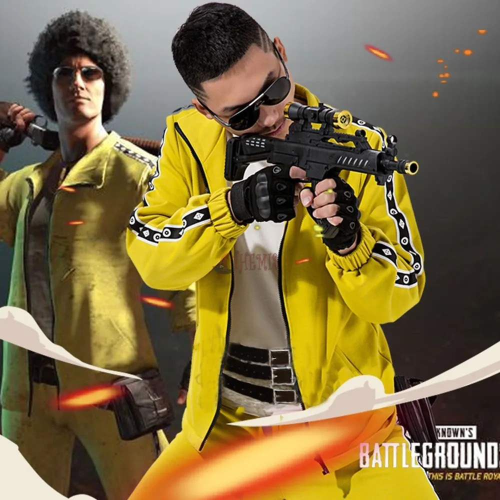Athemis PUBG Battlegrounds костюм для косплея пальто желтые спортивные костюмы куртка