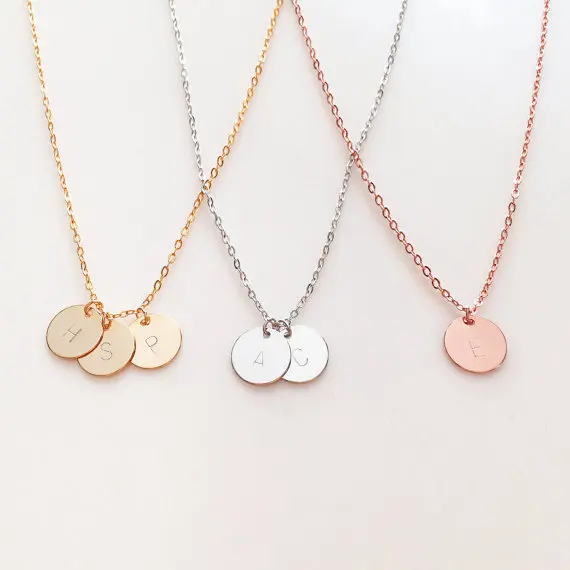 

Stainless steel Gift for girl Initial Necklace Letter Necklace For Women Graduation Gift family tree Necklace N488-A