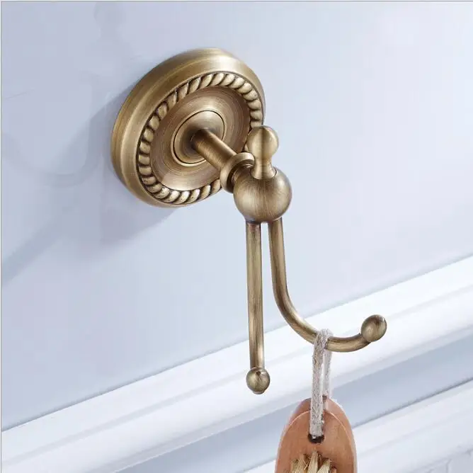High Quality Antique Bronze Brass Towel Hooks Wall Mounted Robe Hook