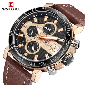

Men Sport Watches NAVIFORCE Top Brand Week,Date Display Watch Men Luxury Analog Quartz Wristwatch Male Clock Relogio Masculino