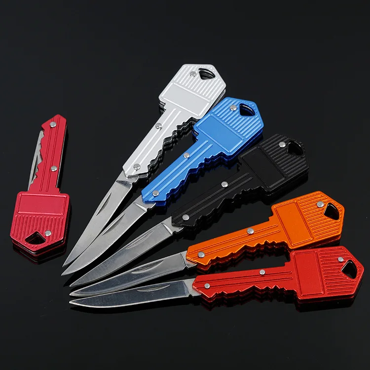 Protable Key Fold Knife Key Pocket Knife Key Chain Knife Peeler Mini