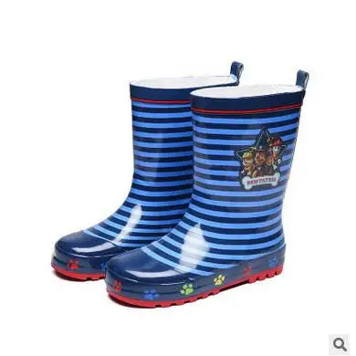 

Free shipping Stripe Children's shoes Boots Boys rubber shoes Children's Rain boots Baby Boys shoes Children boots Boy shoes 6