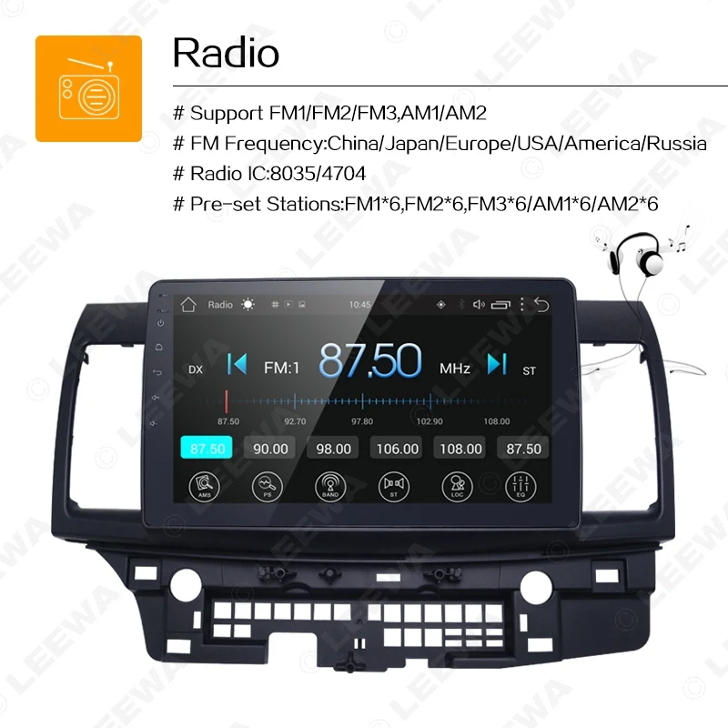 Flash Deal FEELDO 10inch Bigger HD Screen Android 6.0 Car Media Player With GPS Navi Radio For Mitsubishi Lancer EX(2007+ Get: DVR + Camera 7