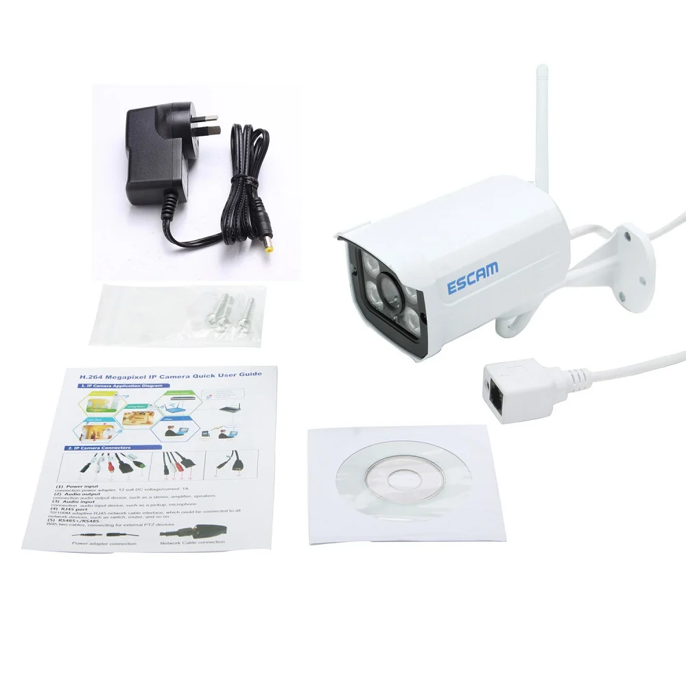 ESCAM QD900 WIFI 1080P 2 0 мегапикселей HD система камер домашней безопасности Беспроводная