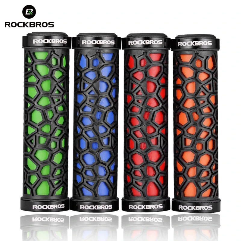 

ROCKBROS Bicycle Grips MTB Sponge Handlebar Grips Anti-skid Shock-absorbing Soft Bike Grips Ultraight Cycling Handlebar