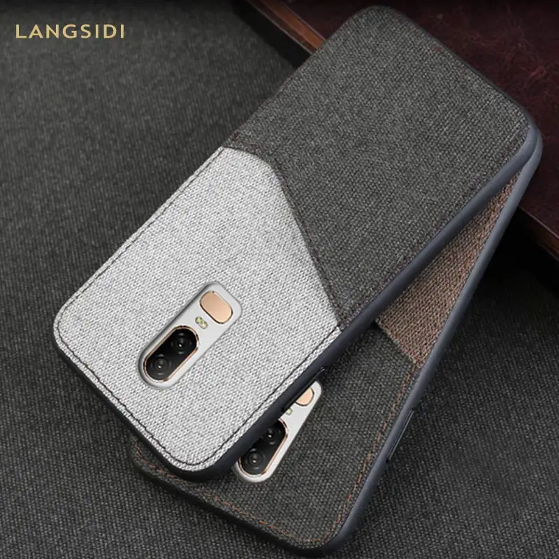 

Canvas phone case For Oneplus 5 5T 6 6T back cover Cloth Card slot Design Case For Oneplus 7 7 Pro Soft Fabric Thin Light Coque