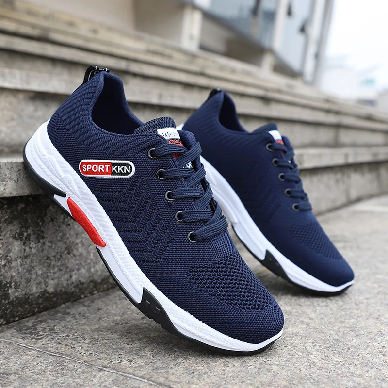 

New Men's Casual Work Shoes Non-slip Wear-resistant Protective Shoes Outdoor Breathable Mesh Men Shoes Air Cushion Male Sneaker