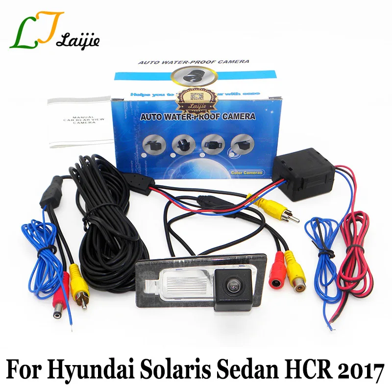 Laijie Car Backup font b Camera b font For Hyundai Solaris Sedan HCR 2017 HD Night