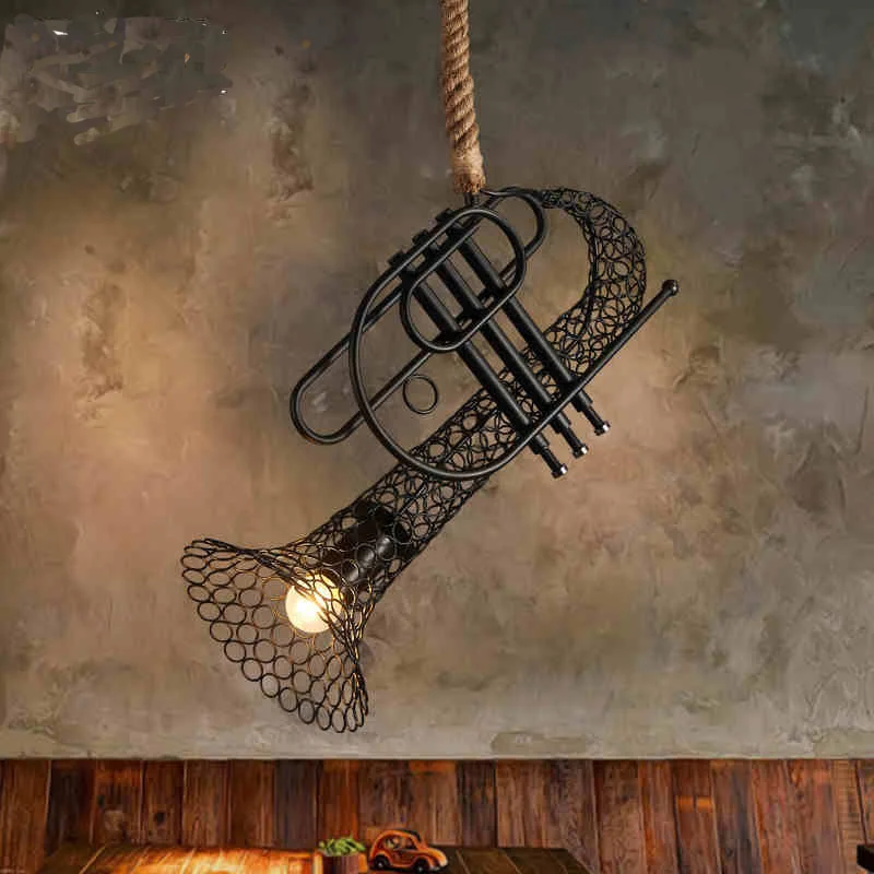 

Industrial Pendant lights for Indoor Bedroom Kitchen Dining room decoracao para casa Hemp Shape Loft E27 Bulb Iron Pendant Lamp
