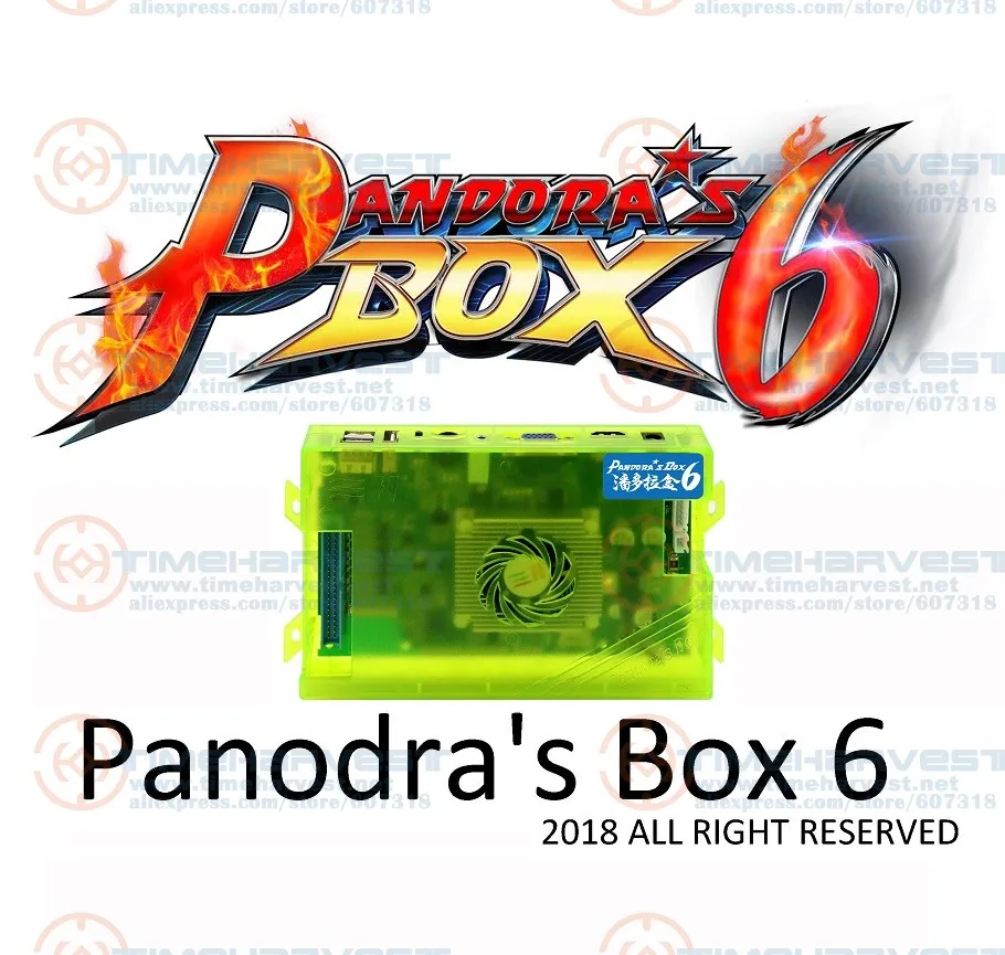New Arrival original Pandora Box 6 Home Edition 1300 in 1 Games board  Family Version for Game Joystick Arcade Marchine Cabinet